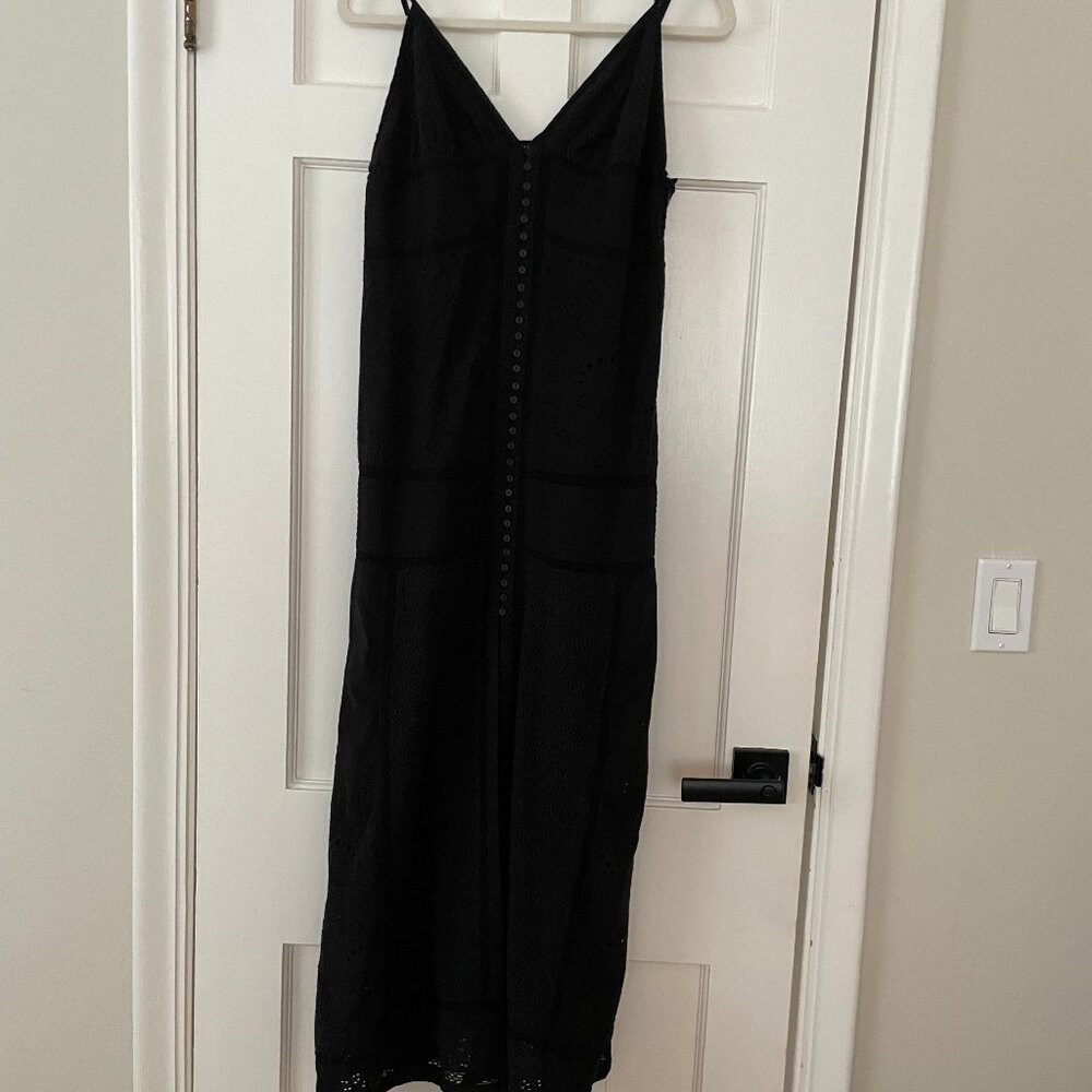 All Saints Dahlia Black Maxi Dress Size 8 NWOT - Picture 4 of 6